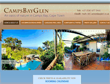 Tablet Screenshot of campsbayglen.co.za